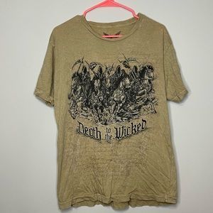 Apprime Death To The Wicked Men’s Tee Shirt Size L